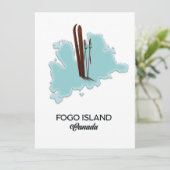 île de Fogo Canada carte poster (Debout devant)