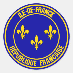 Île-de-France Round Emblem Ronde Sticker