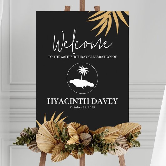 Île De Jamaïque Affiche de bienvenue