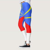 Ile de la Réunion Drapeau 974 Leggings (Links)