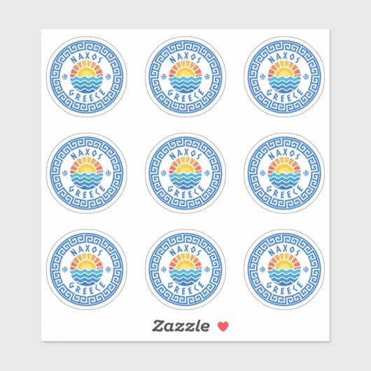 Ile de Naxos, Grèce Sticker à pack multiple (Feuille)