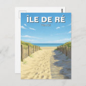 Île de Ré Frankrijk Reizen Briefkaart (Voorkant / Achterkant)