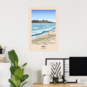 Île de Rum Écosse Affiche de voyage (Bureau à domicile)