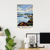 Île de Skye, Écosse Affiche Impression de voyage v (Bureau à domicile)