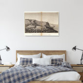 Ile de Staffa Canvas Afdruk (Insitu (Slaapkamer))