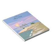 Île de vacances 1 Bloc-notes personnalisé (Incliné)