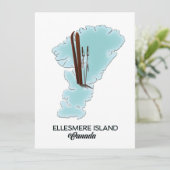 île d'Ellesmere Canada carte poster (Debout devant)