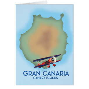 Île des Canaries Gran Canaria, affiche de voyage a