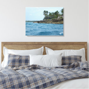 ÎLE DES CARAÏBES #1 SUR TOILE 20 "x 16"