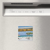 Île d'étoile de mer Bélize Magnet (In Situ (Lave-vaisselle))