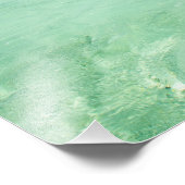 Île du Pacifique avec palmiers photo imprimé (Coin)