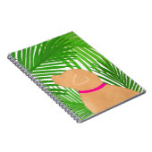 Île du palmier vert Cahier chien jaune (Côté Droit)