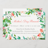 Île Floral Fête des Mères Brunch Invitation (Devant / Derrière)
