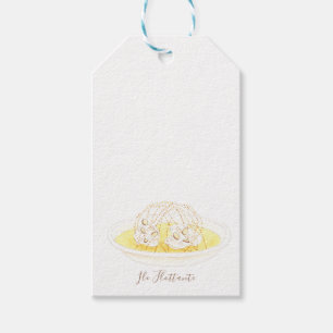 Île Flottante waterverf Cadeaulabel