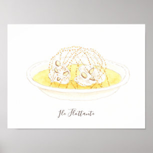 Ile Flottante waterverf Poster