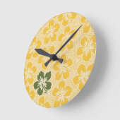 Ile Hibiscus Hawaii Horloges murales (Angle)