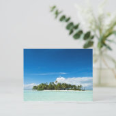 Île inhabitée dans le Pacifique carte postale (Debout devant)
