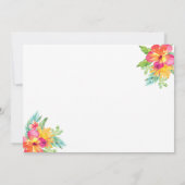 Île Luau Anniversaire Fête Invitation (Dos)