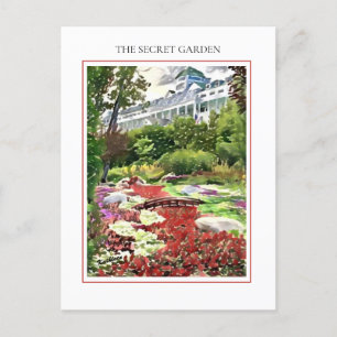 Île Mackinac Carte postale Secret Garden