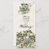 Île Palm Tree Orchidée Faire-part de mariage (Devant)