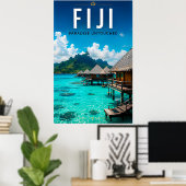 🏝️ Île paradisiaque des Fidji Luxe Décoration de (Bureau à domicile)
