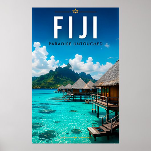 🏝️ Île paradisiaque des Fidji Luxe Décoration de (Devant)