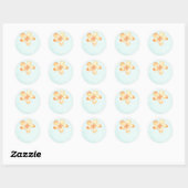 Île Plumeria Aquarelle Mariage Favoriser Stickers (Feuille)