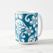 ÎLE PLUMERIA (BLEU CARAÏBE) Mug (Devant droit)