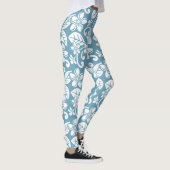 ÎLE PLUMERIA (BLEU D'ESCLAT) Leggings (Droite)