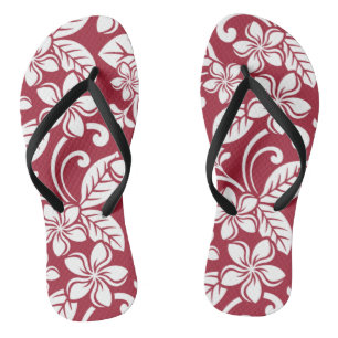ÎLE PLUMERIA (CARDINAL RED) Paire de tongs