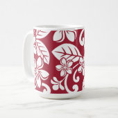 ÎLE PLUMERIA (ROUGE CARDINAL) Mug (Devant gauche)