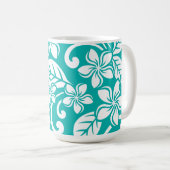 ÎLE PLUMERIA (TURQUOISE) Mug (Devant droit)