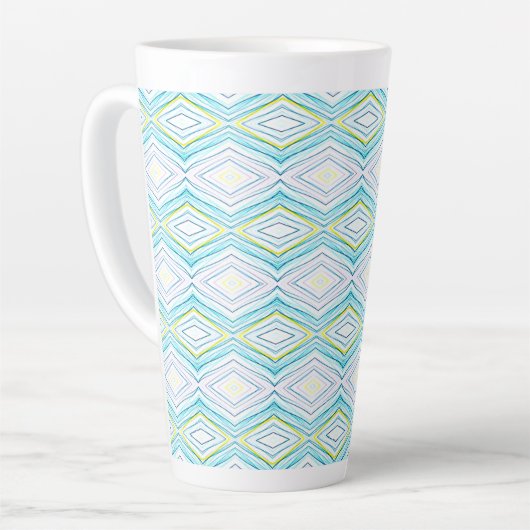 Île Rhombus Latte Mug (Angle gauche)