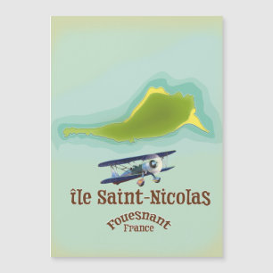 île Saint-Nicolas Fouesnant France-kaart
