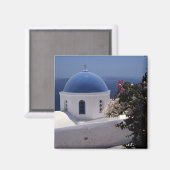 Île Santorin, Grèce, Magnet (Recto/Verso)
