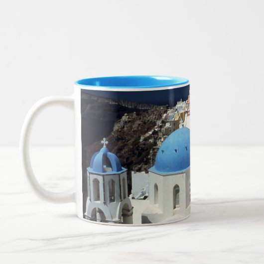 Île Santorin Grèce Mug (Gauche)