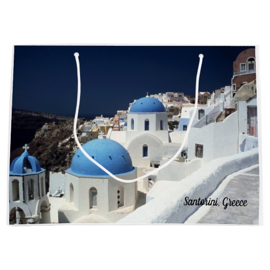Île Santorini, sac de cadeau de la Grèce (Devant)