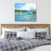 ÎLE SAONA #2 SUR TOILE     20 "x 16" (Insitu(Chambre))