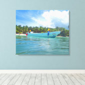 ÎLE SAONA #2 SUR TOILE     20 "x 16" (Insitu (Plancher de Bois))
