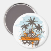 Île tropicale 1 aimant (Recto/Verso)