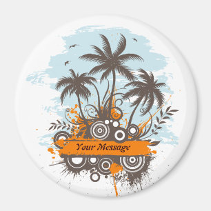 Île tropicale 1 aimant