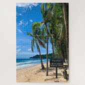 Ile Tropicale isolée Plage Me Marier Puzzle (Vertical)