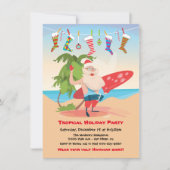Ile tropicale Noël Fête Invitation (Devant)