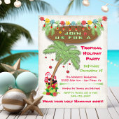Ile tropicale Noël Fête Invitation