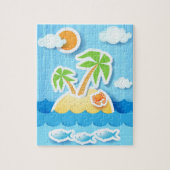 Île tropicale, puzzle (Vertical)