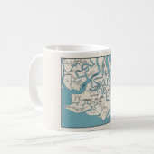 Île Tybee Géorgie 1906 Carte Mug (Devant gauche)