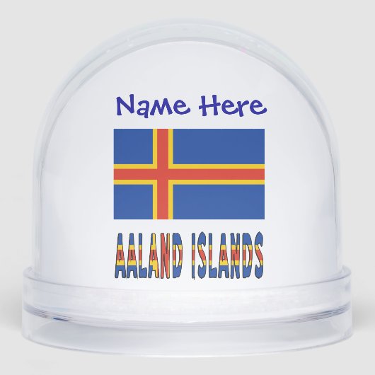 Îles Aaland Ålander Drapeau Bleu Personnalisation (Avant)