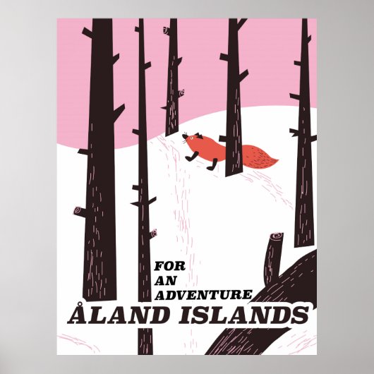 Îles Åland, Finlande affiche de voyage (Devant)
