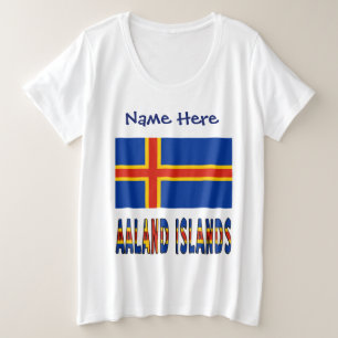 Îles Ashland Drapeau Ålander Personnalisé
