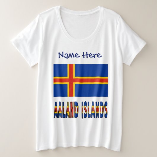 Îles Ashland Drapeau Ålander Personnalisé (Design devant)